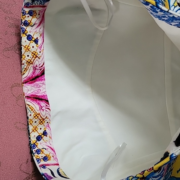 ROBERTO CAVALLI BUSTIER DRESS Multiple colors Size EU 44 - Picture 12 of 12